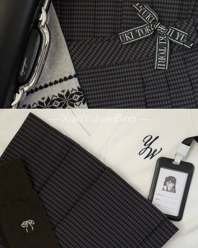 季冬jk秋冬小鱼卷饼jk制服裙百褶裙日系学院风jk格裙半身裙现货