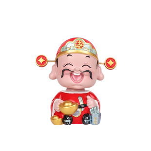 财神爷汽车摆件创意摇头车载车上中控台装饰女车内饰品治愈系摆件