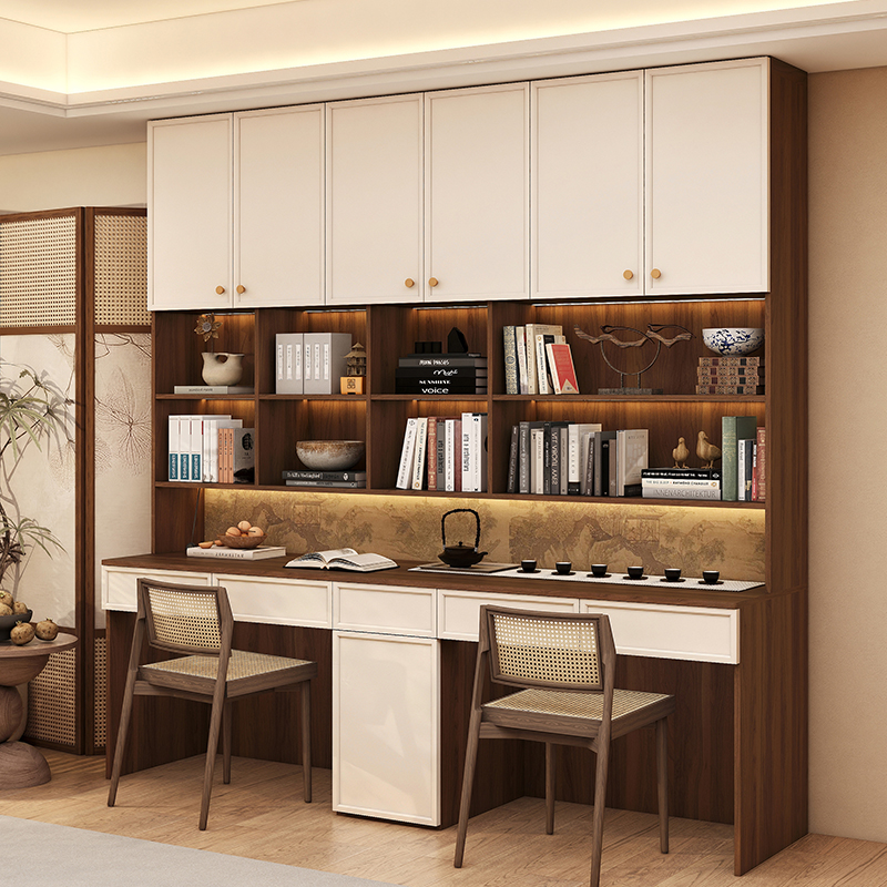 宋式美学风电脑桌双人学习桌定制