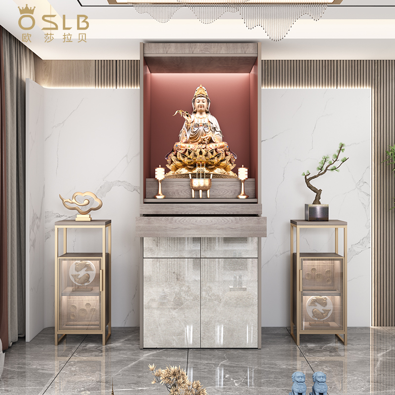 佛龛观音财神爷供台家用佛像神龛