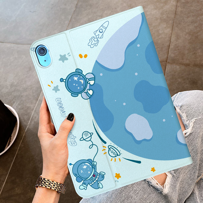 适用iPad保护套air2平板电脑9.7全包防摔iPad10苹果5air6新款mini6卡通可爱iPad9轻薄a2602硅胶软壳A1822外壳