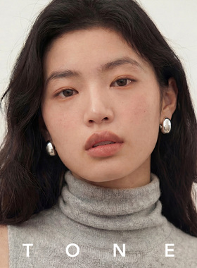 TONE精细抛光金属小银蛋耳夹通勤高级感简约气质百搭无耳洞耳钉