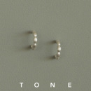 TONE 丝绸光泽手工拉丝耳圈耳夹硅胶球高级感简约气质无耳洞耳钉