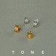 TONE肌理耳圈耳夹蚊香盘高级感简约气质时髦法式 无耳洞女耳环耳钉