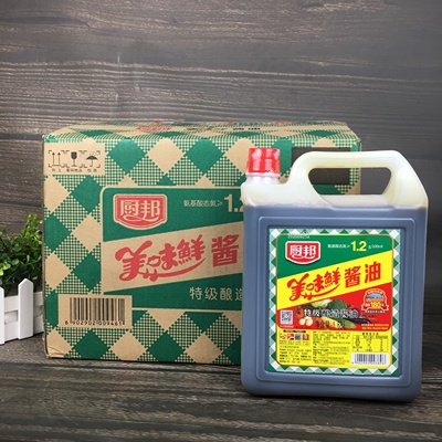 厨邦美味鲜酱油1.68L*6瓶