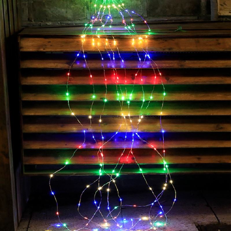 太阳能彩灯网红爆款小院装饰马尾灯铜线灯串氛围感挂树上的灯饰