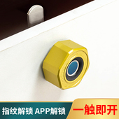智能蓝牙涂鸦指纹抽屉锁文件柜锁储物门锁鞋 解锁 柜锁信箱远程密码