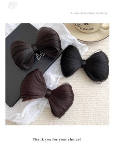 古装汉服自带夹子蝴蝶结假发包新娘结婚造型盘发减龄少女发髻头饰