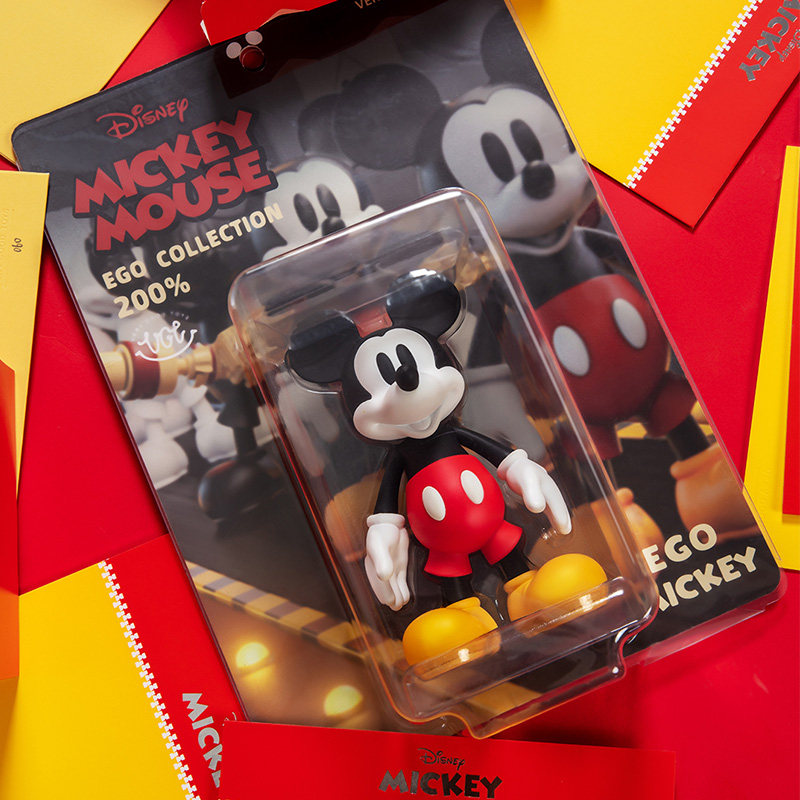 棒潮玩 VGT 迪士尼 200% EGO米奇系列吊卡 经典复古潮玩手办摆件