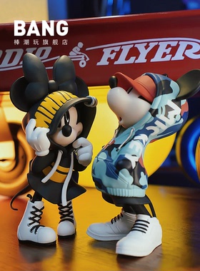 棒潮玩 MORSTORM 迪士尼 潮服卫衣米奇米妮 可爱手办摆件生日礼物