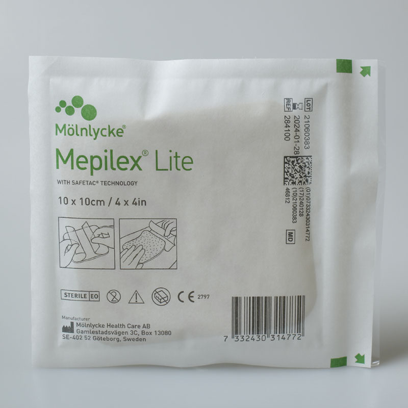 美皮康无边型泡沫敷料10cmx10cm薄型褥疮贴敷料