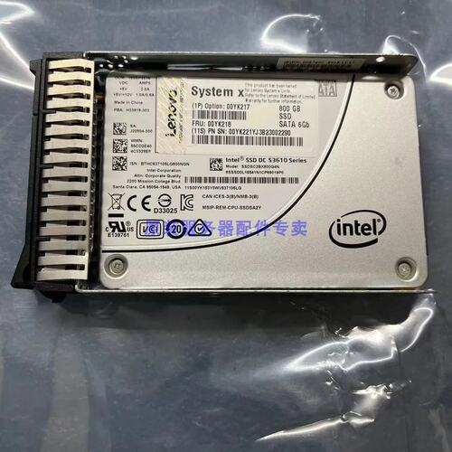 00YK217 00YK218 S3610 800G SATA SSD 2.5 X3850X6固态硬盘议价