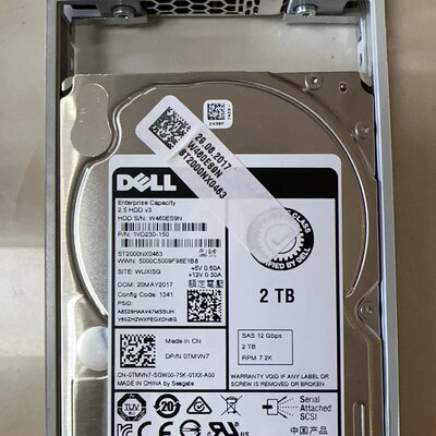 / 2TB SAS 12G 2.5寸 0TMVN7 ST2000NX0463 2T 硬盘议价