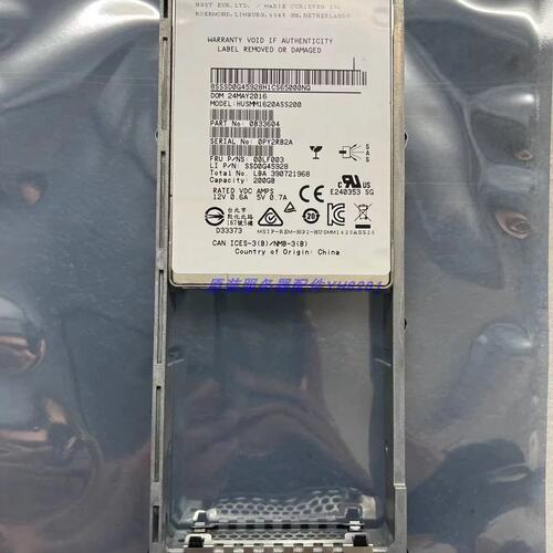 盒包 AC93 00AK372 200G 12g 2.5 SAS V5000 G1存储固态硬盘议价