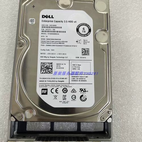 ST6000NM0034 6TB 3.5 6G SAS 0NWCCG 服务器硬盘R720 R730议价