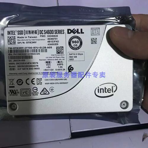 / 0TR3MY 960G SATA SSDSC2KG960G7R J66336-005盘议价