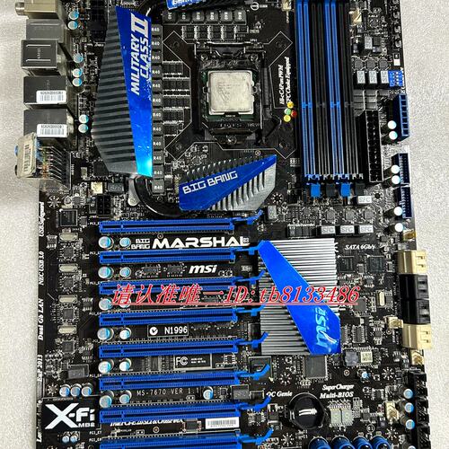微星 BIG BANG-MARSHAL B3大板 MS-7670 主板 显卡曹 实物图议价
