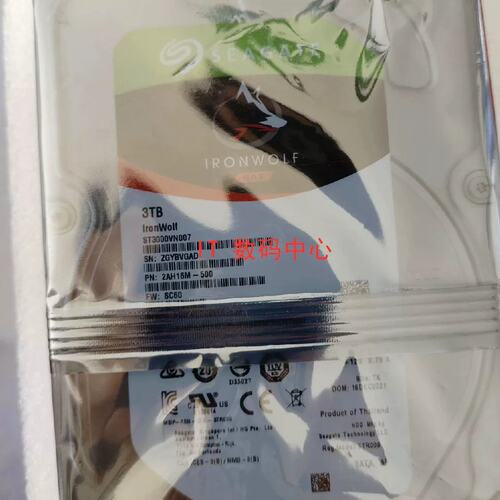 ST3000VN007 2AH16M 3TB SATA 3.5 酷狼 NAS 监控 台式 硬盘议价
