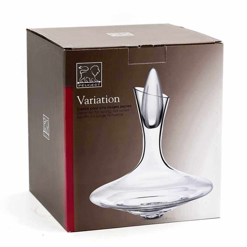 正品法国进口peugeot标致 人工吹制纯净水晶玻璃创意红葡萄酒醒酒