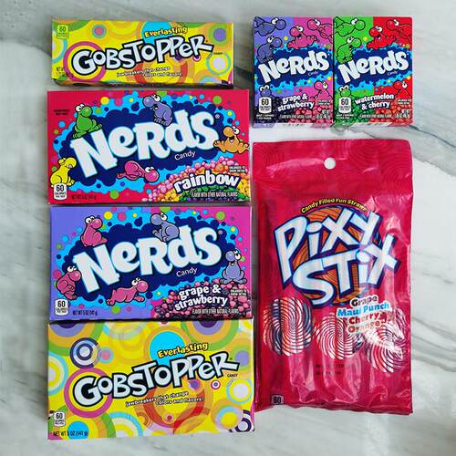 美国果味粒粒糖歌巴斯回味糖Wonka Nerds Gobstopper Candy