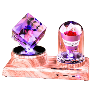 水晶球旋转蓝牙音乐盒送女孩
