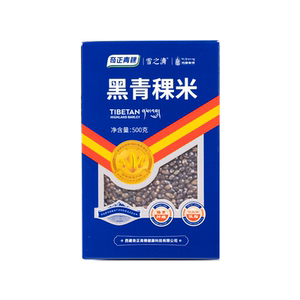 奇正青稞雪之清慢糖主食西藏花青素黑青稞米500g低钠低脂肪杂粮