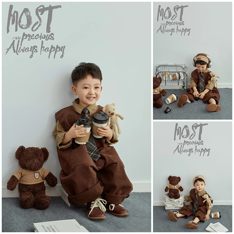 美拉德小熊主题影楼写真照