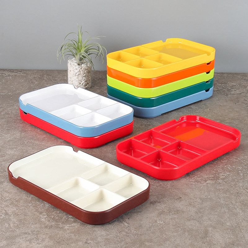 密胺分格调料盘火锅韩式烤肉店五格一体佐料蘸料盘酱料盘商用餐盘