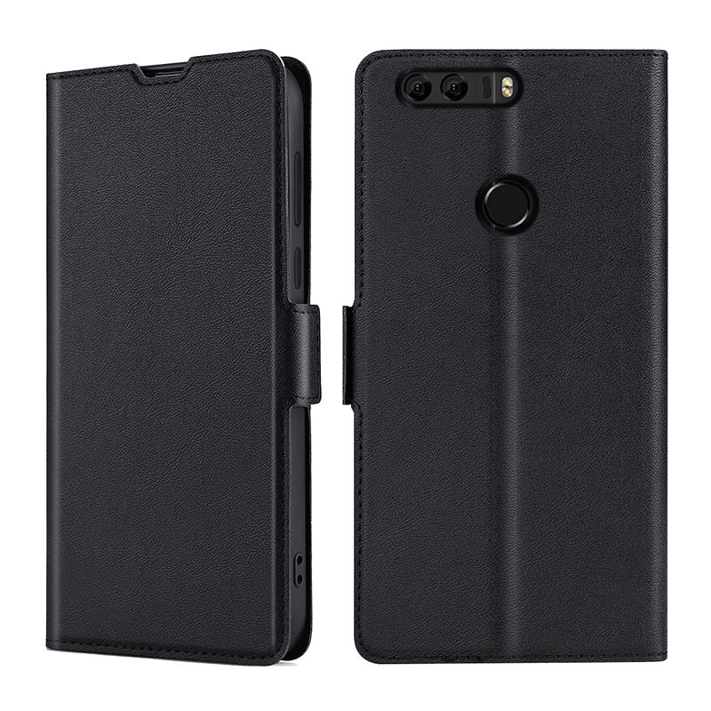 华为荣耀8x手机壳翻盖皮套honor8保护防摔畅玩8a创意磁吸插卡外壳8c新品男士女款商务八双面全包8lite青春版