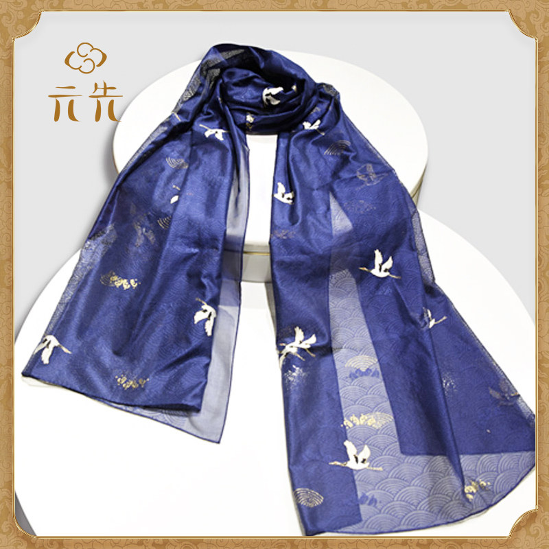 南京云锦研究所银海飞鹤妆花纱