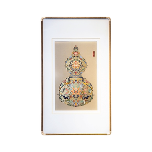 南京云锦研究所蝉鸣福禄装饰画