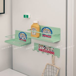 原田治金属磁吸置物架冰箱贴侧面厨房洞洞板调味品佐料收纳储物架