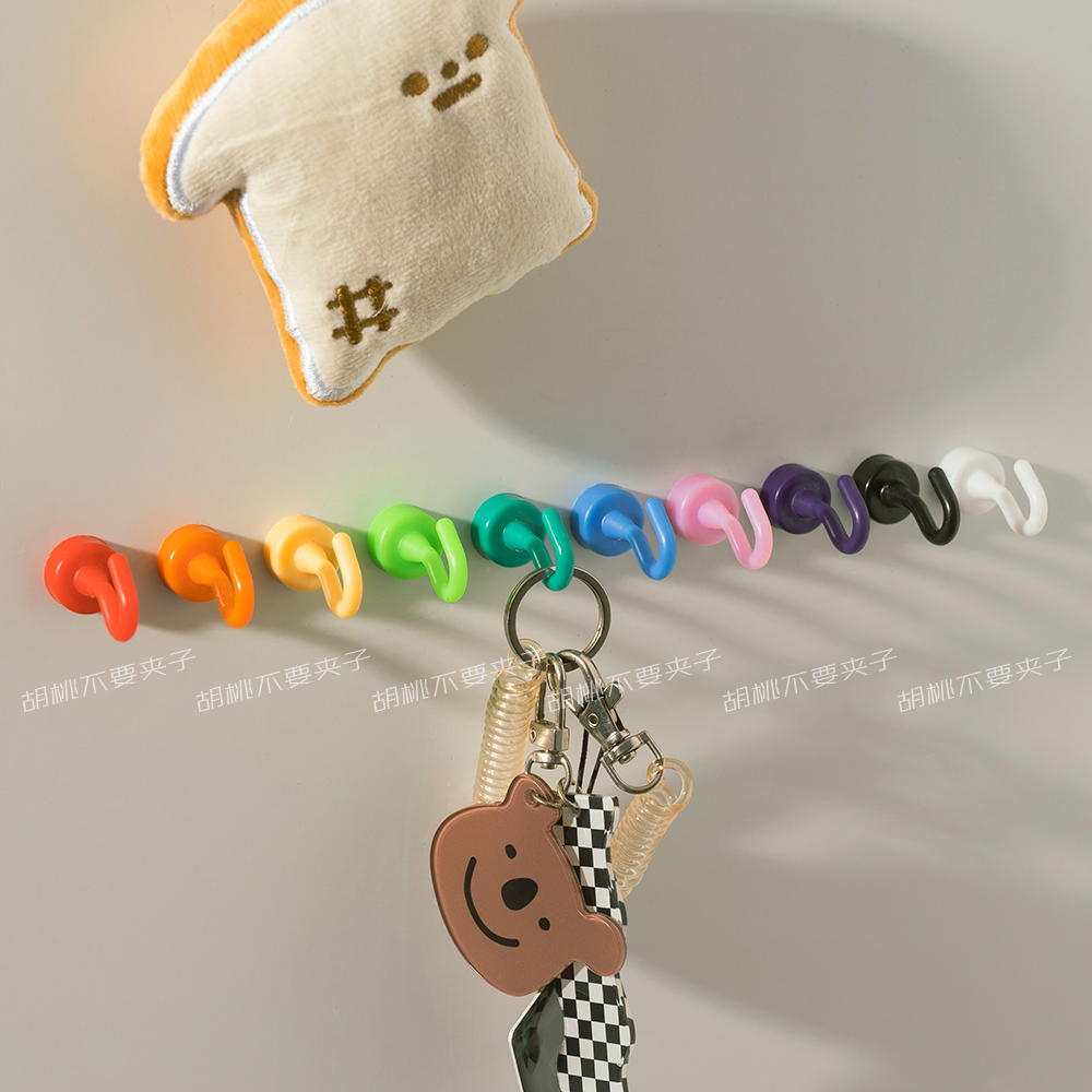 磁吸塑料挂钩冰箱贴免钉免胶