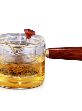 耐高温玻璃泡茶壶煮茶器煮茶冲茶壶蒸煮壶提梁壶侧把壶电茶炉配件