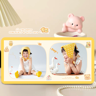 儿童相框摆台照片定制纪念洗照片宝宝记录成长做成相册打印加框