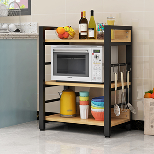 新款厨房置物架多层收纳架落地式家用微波炉收纳架厨房专用储物架