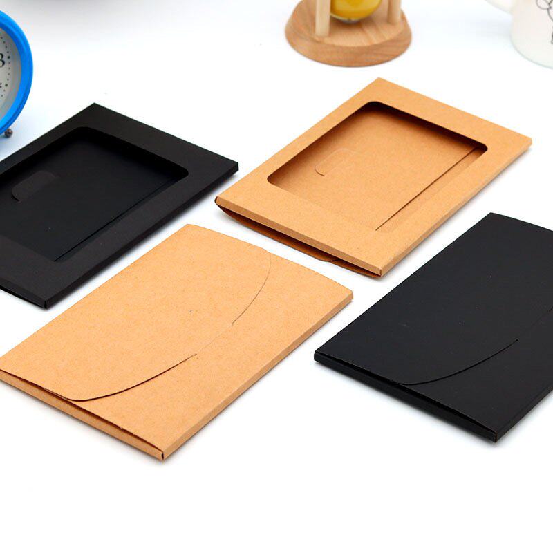 牛皮纸明信片封套信封空白卡盒照片贺卡包装盒子礼盒端午节礼物盒
