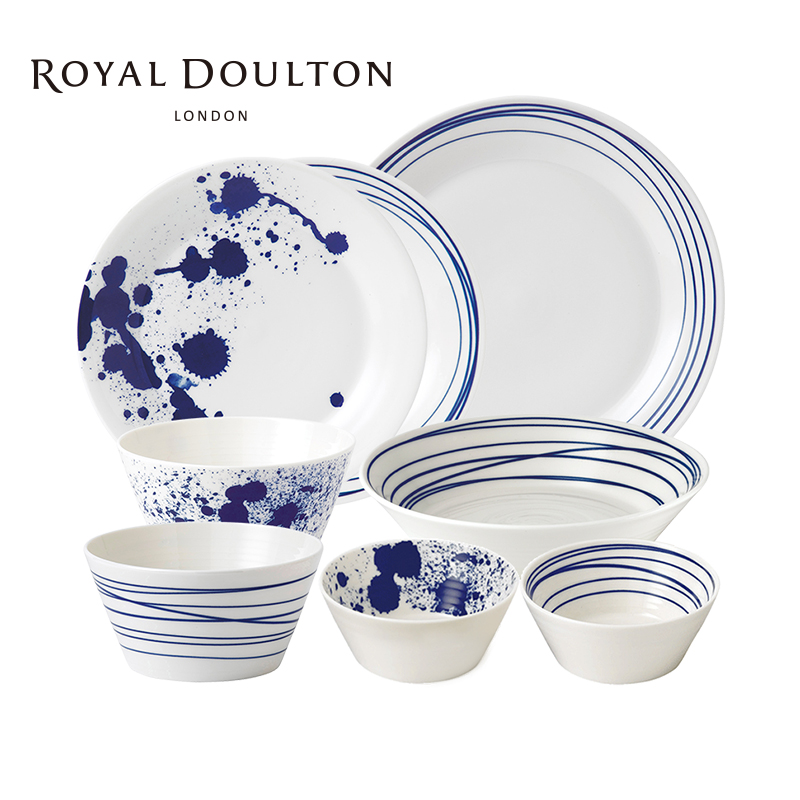Royal Doulton皇家道尔顿太平洋餐具套装家用餐盘餐碗欧式简约