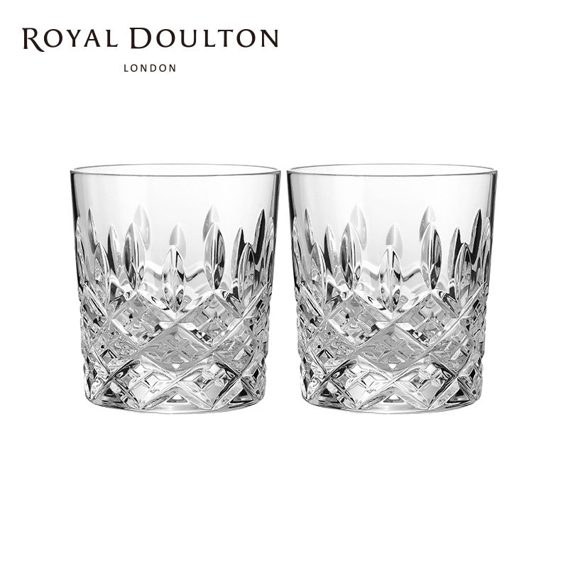 【免费刻字】RoyalDoulton道尔顿水晶玻璃威士忌洋酒杯套装礼物