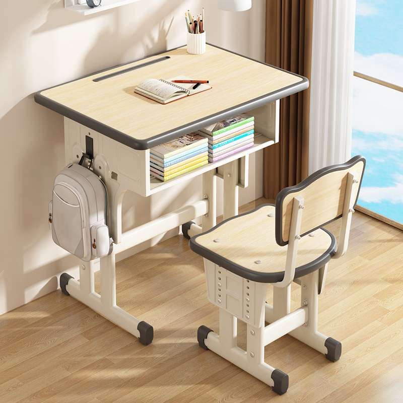 儿童学习桌子家用书桌书桌小学生课桌椅子学校作业套装专用升降