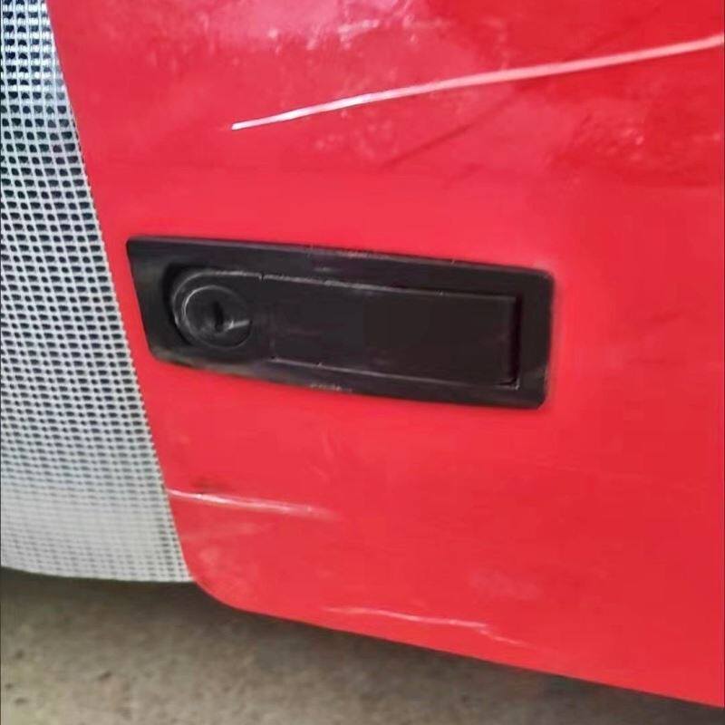 平面锁电柜锁铁皮箱锁MS606黑色按钮机柜锁电箱锁机箱弹锁电柜箱