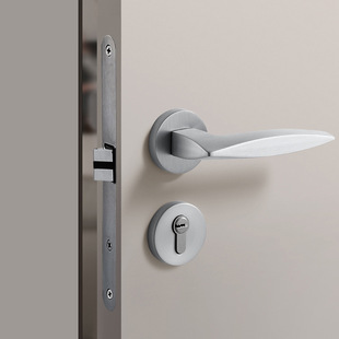 室内门锁卧室静音机械锌合金卧室门锁卫生间简约门把手执手锁