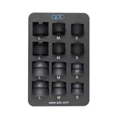 qdc入耳塞套硅胶套6对装 包邮 原装 耳机配件舒适佩戴黑色双节大中小