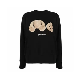 palm棕榈断头熊卫衣 天使休闲宽松圆领男女长袖刺绣小熊