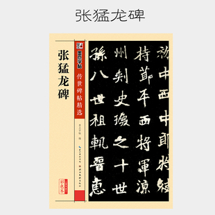 张猛龙碑字帖 魏碑毛笔字帖集字作品集临摹名品中国碑帖硬比硬币书法字帖张猛龙碑刻拓对勘 墨点字帖