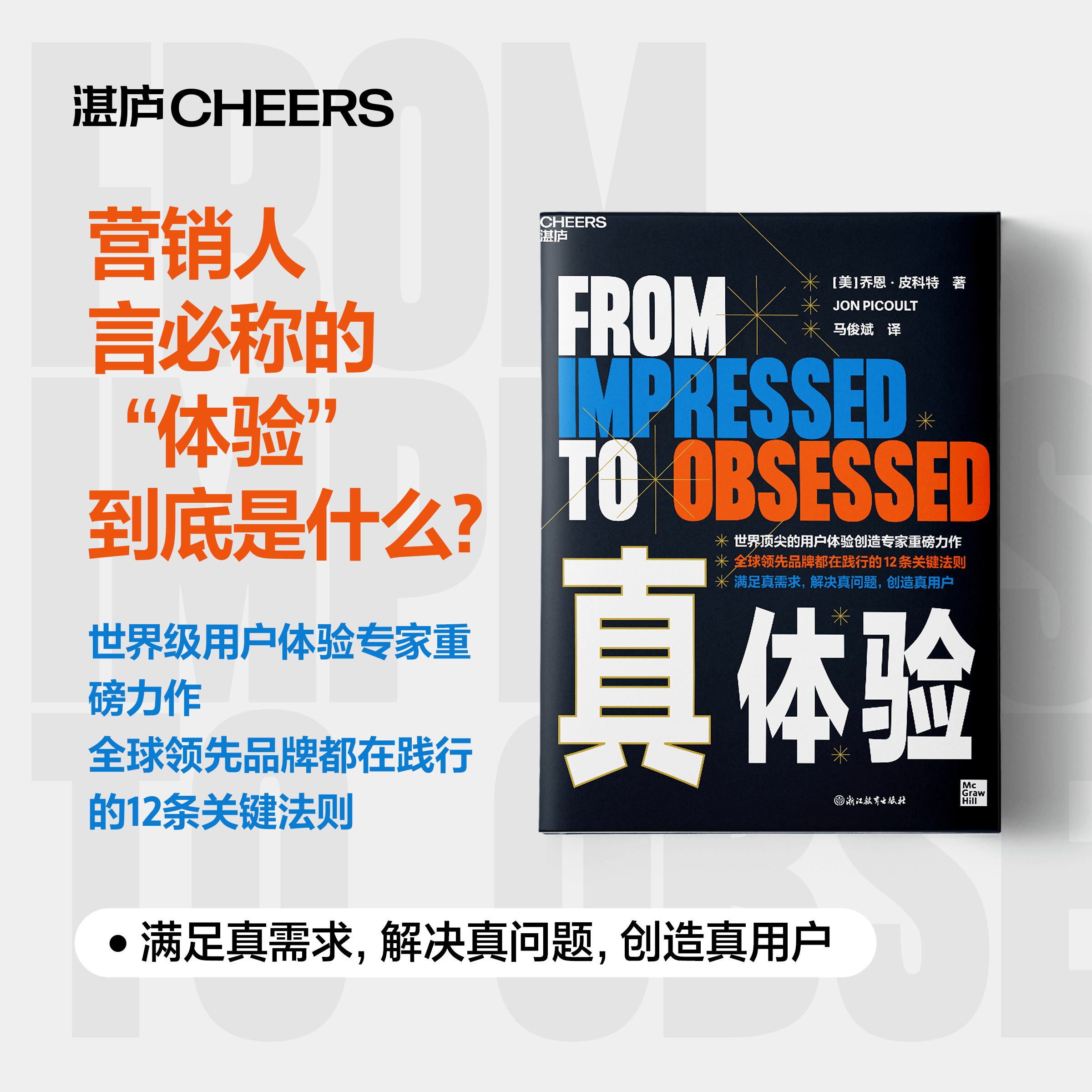 真体验 满足真需求解决真问题创造真用户 苹果 迪士尼 特斯拉 亚马逊等全球领先品牌都在践行的12条关键法则 湛庐
