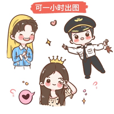 蜡笔头像卡通可爱漫画照片转手