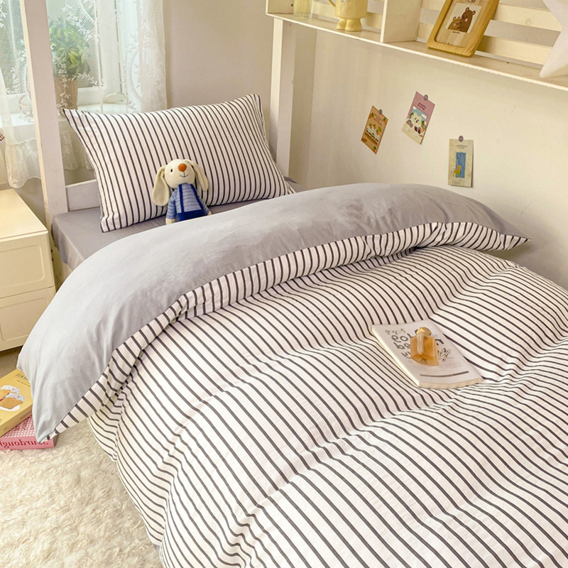 学生宿舍床上三件套非全棉大学上下铺专用床单人被套床单住校专用