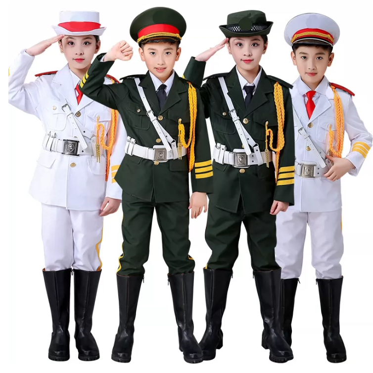 儿童升旗手服装幼儿园升旗仪式服装中小学生升旗手服装鼓号队合唱