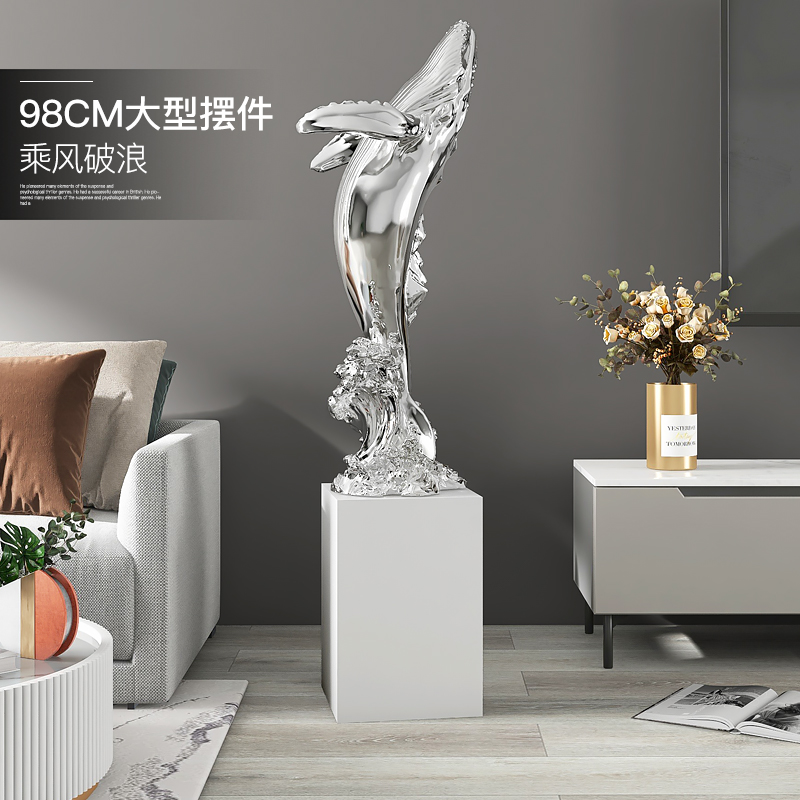 大型轻奢风乔迁新居开业落地摆件